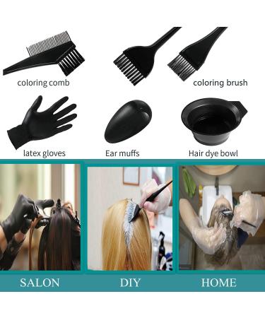 20 Pcs Hair Dye Brush and Bowl Set - DIY Hair Coloring Kit for Salon-quality Results - Buy Online on GoSupps.com