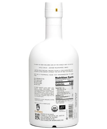 2023 Gold Medal Winner High Phenolic USDA Organic Greek Extra Virgin Olive Oil 16.9 oz Bottle - Vegan Cold Extracted from Greece - Koroneiki Variety by PJ KABOS Family Reserve - Buy Online on GoSupps.com