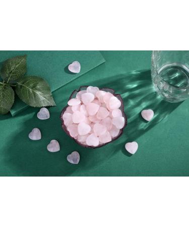 Xiannvxi 15pcs Rose Quartz Heart Stones - Natural Gemstones for Love Healing & Meditation | Reiki Crystals for Sale - Buy Online on GoSupps.com
