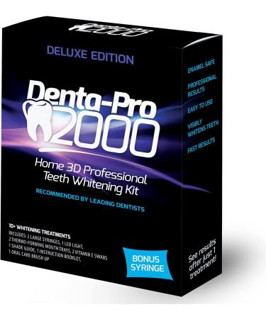 At Home Deluxe 3D Teeth Whitening Kit by DentaPro2000 - Fast Results for a Brighter Smile Worldwide - Buy Online on GoSupps.com