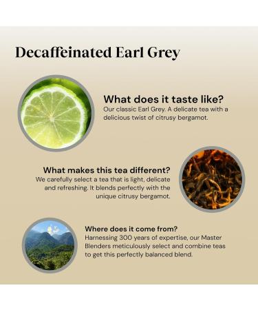 Twinings Earl Grey Bergamot & Lemon Decaffeinated Tea Bags - 40 Count - Buy Online on GoSupps.com