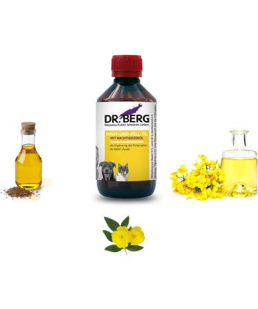 Dr. Mountain Skin & Fur Oil for Dogs & Cats | Evening Primrose Nutritional Supplement | Natural Ingredients for Healthy Skin & Fur | 250 ml - Buy Online on GoSupps.com