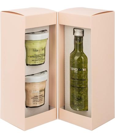 Blancr me - Gift Box 3 Face Care Green Tea Cucumber: Micellar Jelly Face Exfoliator Face Mask up to 98% ingredients of natural origin - Made in France - Buy Online on GoSupps.com