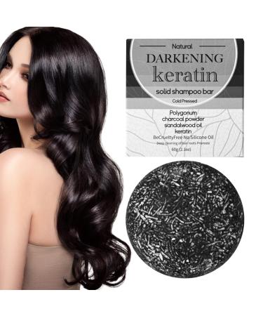 Hair Darkening Shampoo Bar Soap | Repairing Shampoo Soap for Fine & White Hair - Hair Cleaning Supplies, Soap with Gentle Ingredients for Jingan