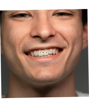  WEKADRIN Hiphop Gold Plated Water Drop Braces With Six Teeth Drop Teeth Caps Hiphop Drip Teeth Caps Grill Cap With Upper Teeth Drop Cap Teeth Hiphop Teeth Cap Golden Copper - Buy Online on GoSupps.com