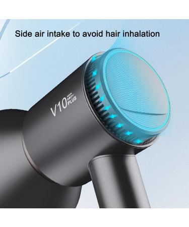 Negative Ionic Hair Dryer Portable Household Travel Fast Drying Ion Blower with Tough ABS Body High Wind Speed for Constant Temperature Hair Care (US Plug 100-240V 110V) - Buy Online on GoSupps.com