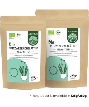 Alpi Investment OOD Broad plantain BIO 250g from Alpi Nature loose tea organic plantain leaves plantain plantain dried for preparing narrow plantain tea plantain tea and herbal tea - Buy Online on GoSupps.com