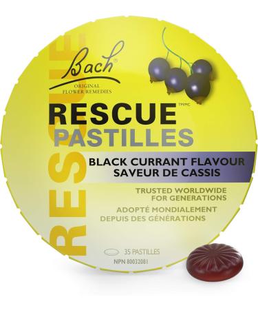 Rescue Remedy Bach RESCUE PASTILLES Black Currant Flavour Lozenges Natural Flower Essence & RESCUE NIGHT Spray Natural Flower Essence Vegan Gluten and Sugar-Free Vanilla 20mL - Buy Online on GoSupps.com