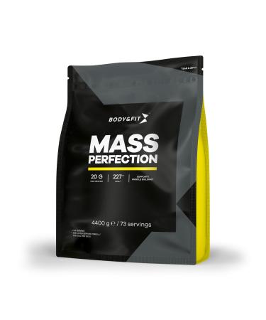 Body Fit Body&Fit Mass Perfection Mass Gainer Weight Gainer Vanille Milkshake 4400 gram Vanille 4400 gr 73 shakes