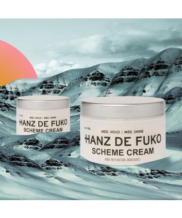 Hanz de Fuko Scheme Cream 2 oz. - Premium Medium Hold Styling Cream with Organic Ingredients - Buy Online on GoSupps.com