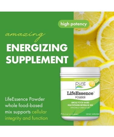 Pure Essence Labs LifeEssence Multivitamin Powder 7.3 oz - Natural Herbal Supplement with Vitamin D3, B12, Biotin for Men and Women - Buy Online on GoSupps.com