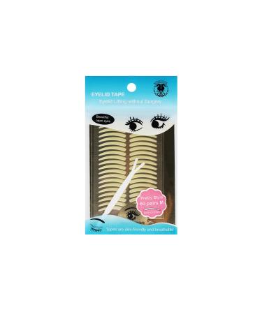 Foli - Schluepflid Tape - Eye Lifting without op - beautiful open eyes lid sticker - Lady (l) pretty (m) girl (s) (60 or 2x 60 pairs) 1x60 pretty (m)