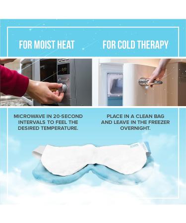 JJ CARE Lavender-Scented Moist Heat Eye Compress - Microwavable Eye Mask for Dry and Irritated Eyes - Buy Online on GoSupps.com
