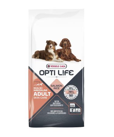 VERSELE-LAGA - Opti Life Adult Skin Care Medium & Maxi - Croquettes for Large and Medium Dogs - 12.5kg