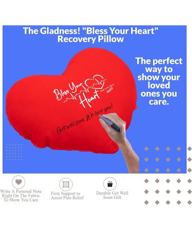 Heart Pillow for Post-Surgery Recovery | Mastectomy & Open Heart Surgery | Get Well Soon Cardiac Patient Gift - Buy Online on GoSupps.com