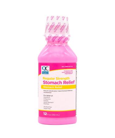 Quality Choice Regular Strength Pink Bismuth Liquid Stomach Relief 12 fl oz. - Buy Online on GoSupps.com