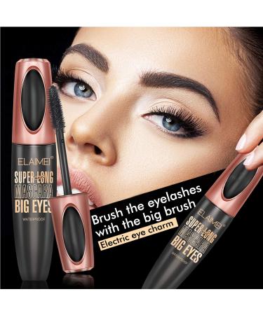 4D Silk Fiber Lash Mascara - Waterproof, Luxuriously Longer, Thicker & Voluminous Eyelashes - Long-Lasting, Natural Formula for Exquisitely Long & Full Smudge-Proof Lashes - Buy Online on GoSupps.com