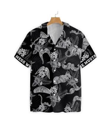 HYPERFAVOR Tropical Barber Shirts for Men- Casual Short Sleeve Barber Shirt Men- Unique Barber Hawaiian Shirts for Men 3X-Large V1