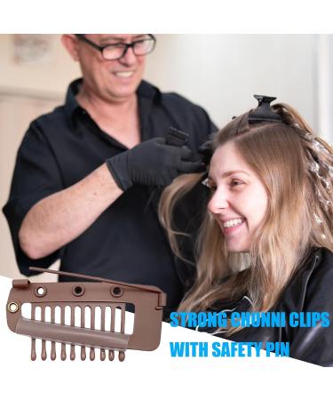 3/4/6 Snap Clips For Wigs Hair Chunni Clips With Safety Pin Strong Hair Extension Clips Snap Hair Clips Snap Clips Comb For Women Wig Dupatta Hijab Accessories 4 Mixed - Buy Online on GoSupps.com