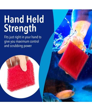 4 Pack USA Made Aquarium Cleaner - Hand Held Scrubber Pad & Scraper for Glass Walls - Fish Tank Cleaning Tools - Won't Scratch Glass - Ideal for Turtle & Fish Tank Maintenance - Buy Online on GoSupps.com