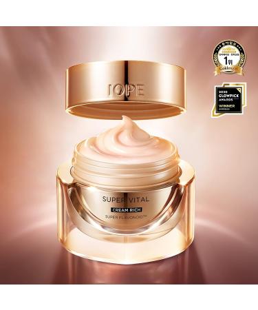 IOPE Super Vital Cream Rich 50ml - Anti-Aging Moisturizer for Brightening, Wrinkle Reduction, and Deep Hydration - Buy Online on GoSupps.com