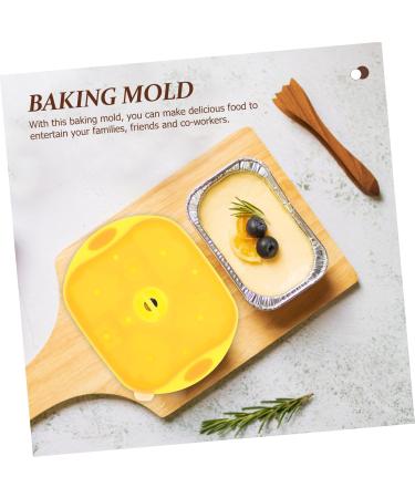 Alipis Baking Tools Silicone Molds Decorative Food Mold Ice Cube Tray Baby Food Mold Pudding Mold Flexible 15X12X3cm Yellow - Buy Online on GoSupps.com