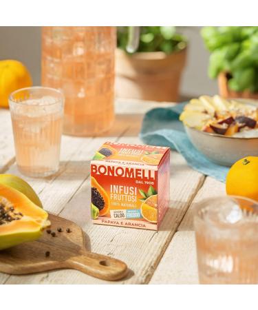  Italian Gourmet E.R. Bonomelli 100% Natural Fruit Infusion Papaya and Orange (Pack of 12) + Italian Gourmet Polpa 400g - Buy Online on GoSupps.com
