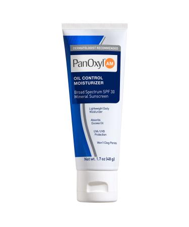 PanOxyl AM Oil Control Moisturizer  NEW Sheer Formula  Absorbs Excess Oil and Reduces Shine  with Mineral Sunscreen for Acne Prone and Oily Skin  Sheer for All Skin Tones - 1.7 oz - Buy Online on GoSupps.com