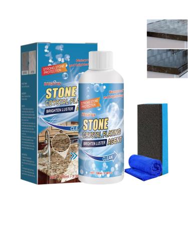 Crystal Stone & Marble Cleaning Agent Stone Polishing and Coating Agent Stone Crystal Plating Agent Marble Oil Stain Cleaner Marble Crystal-Plating Agent Stone Stain Remover Cleaner 1pcs