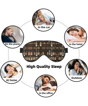 SSIMOO African Mud Cloth Eye Mask | Breathable Soft Sleep Patch for Travel & Relaxation | Stylish Black Tribal Design - Buy Online on GoSupps.com