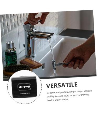 Minkissy Razor Blade Disposal Container - Stainless Steel Storage Box for Barber & Shaving Blades - Safe & Secure Blade Disposal - Buy Online on GoSupps.com