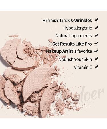 PHOERA Concealer Compact Powder 204 Buff Beige - Long-Lasting Matte Pressed Powder for Blemish Control and Oil Whitening - Ideal Foundation Makeup Gift for Women and Girls - Buy Online on GoSupps.com