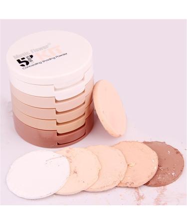 FantasyDay Pro 5 Colors Face Powder Compact - Makeup Kit for Contouring, Highlighting, and Camouflage - Buy Online on GoSupps.com
