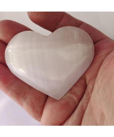Specimen Healed Natural Crystal Heart Gypsum Heart Hand Made Quartz Gemstones Stone Hearts Balancing Collector Crystals Reiki As a Gift FZUGEDRLI - Buy Online on GoSupps.com
