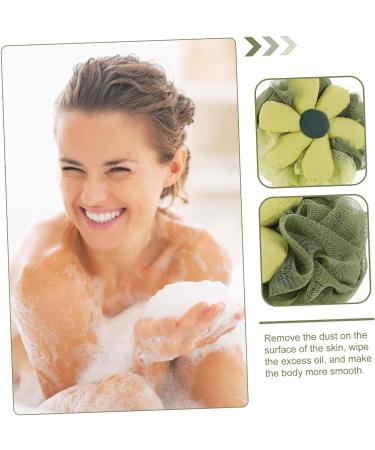 SUPVOX 3pcs Flower Bath Ball Sponges for Shower | Exfoliating Loofahs for Women, Kids | Body Scrubber Sponge Set - Buy Online on GoSupps.com