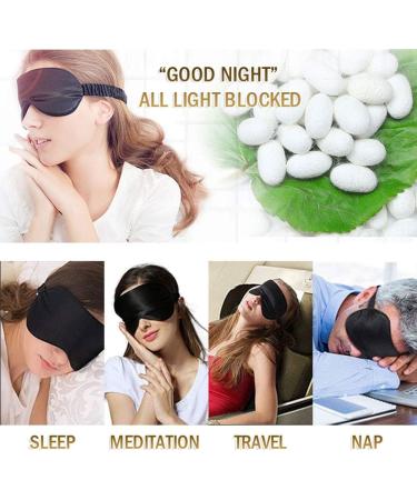 Silk Sleep Mask for Women/Men/Girls - 100% Pure Mulberry Silk - Pink - Buy Online on GoSupps.com