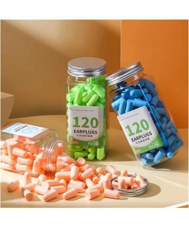 Memory Foam Ear Plugs - Noise Reduction Accessories for Comfortable Sleep | 60pcs Green - Buy Online on GoSupps.com