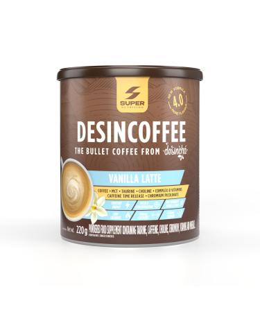 Desincoffee Supercafé Sugar Free | Energy Drink with Choline, Chromium and Slow Release Coffee | Ideal Before Exercise - Vanilla Latte