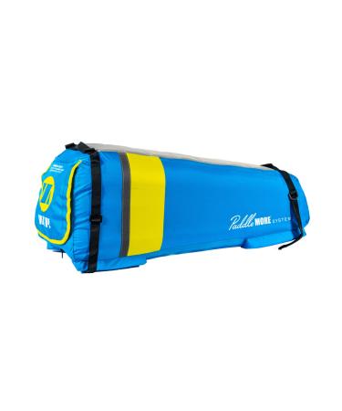 Inflatable Seat attaches to Most Stand-Up Paddleboards, 12" x 12" x 30", Blue/Yellow (Paddleboard not Included) Blue-Grey