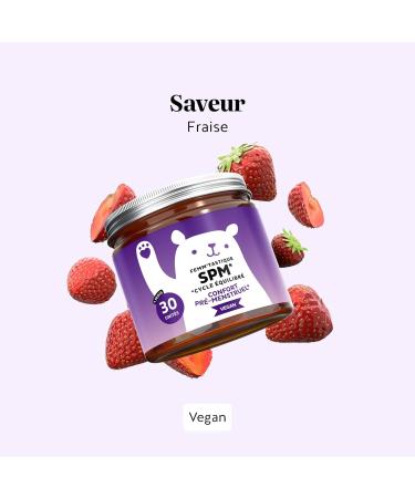 Femm'tastique SPM Cycle quilibr - Confort pr menstruel - avec 30mg de Poivre des moines Vitamine B6 et Extrait de Dong Quai - 30 unit s (1 Mois) - Vegan - Bears with Benefits 1 unit (Lot de 30) - Buy Online on GoSupps.com