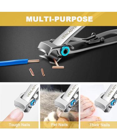 Large Nail Clippers for Thick Nails Toenail 16mm Jaws Sharp Curved Blade Manicure Trimming Tools Specializing in Cutting Thick and Hard Nails Men Women Elderly or Even Pet Nails are Also Applicable - Buy Online on GoSupps.com