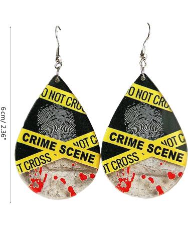 Feylie Halloween Earrings | Halloween-Themed Drop Earrings | Acrylic Ear Accessories for Spooky Celebrations - Buy Online on GoSupps.com