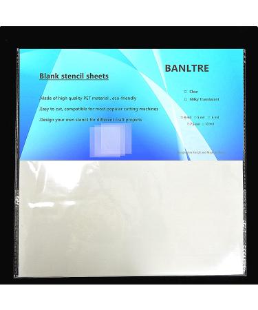 10-Pack 10 mil Mylar Sheets 12x12 inch for Stencil Making - Milky Translucent PET Blank Template Material - Ideal for Cricut, Laser Cutting, and Gyro-Cut Tool - Buy Online on GoSupps.com