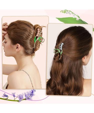 KesaPlan Flower Metal Hair Claw Clips - Set of 6 | Large Lily Hair Clips for Women | No-Slip Strong Hold Claw Clips for Thick, Thin, Curly Hair - Buy Online on GoSupps.com