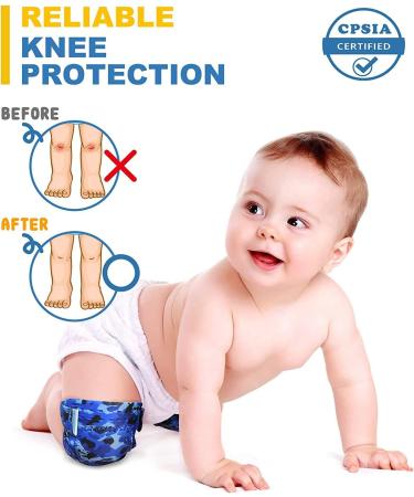 Simply Kids Baby Knee Pads for Crawling - 2 Pairs | Ocean Camo Toddler Infant Protector - Buy Online on GoSupps.com