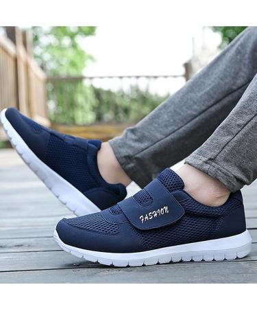Neuropathy Shoes for Women - Adjustable Extra Wide Diabetic Footwear for Swollen Feet Breathable & Comfortable Relief in Size 8.5 Blue - Buy Online on GoSupps.com