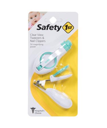 Safety 1st Clear View Tweezer and Nail Clipper Combo   2 Piece Set