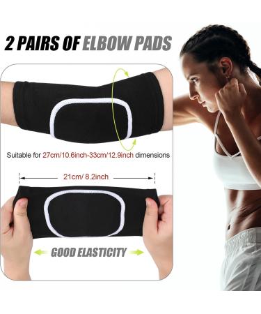 Kathfly 2 Pair Breathable Elbow Pads - Protective Compression Sleeves for Sports | Elbow Support for Men & Women - Buy Online on GoSupps.com