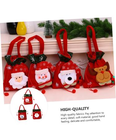 KOMBIUDA Pouch 3pcs Christmas Bag Candy Bags Christmas Packaging Bags Sack Bags Cute Storage Bags Drawstring Pouch - Buy Online on GoSupps.com