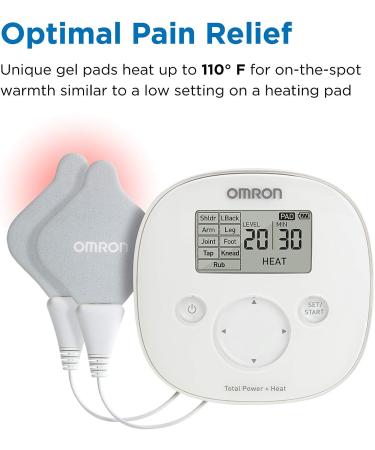 OMRON Total Power + Heat TENS Unit Muscle Stimulator for Drug-Free Pain Relief - PM800 - Buy Online on GoSupps.com